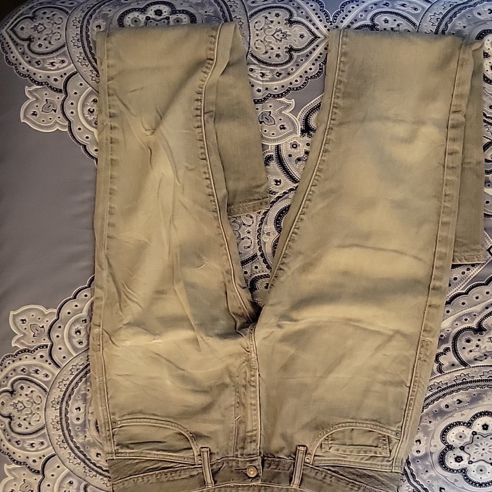 Mens levi 527 distressed jeans